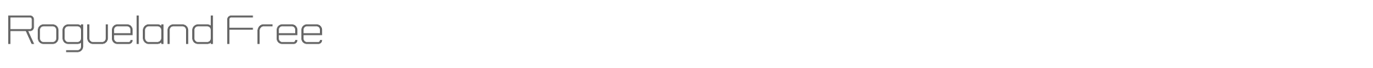 Sample characters Rogueland Font